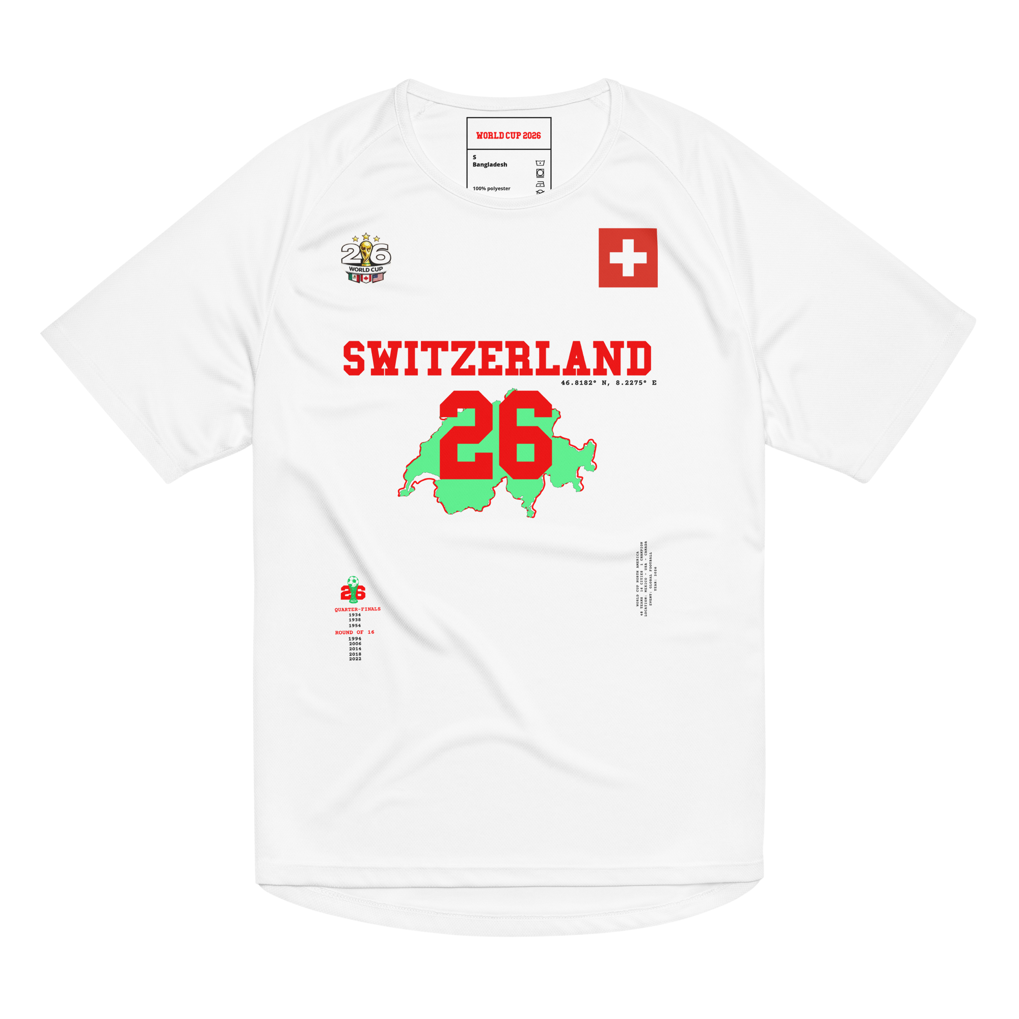 SWITZERLAND 2026 World Cup Streetwear Soccer Jersey
