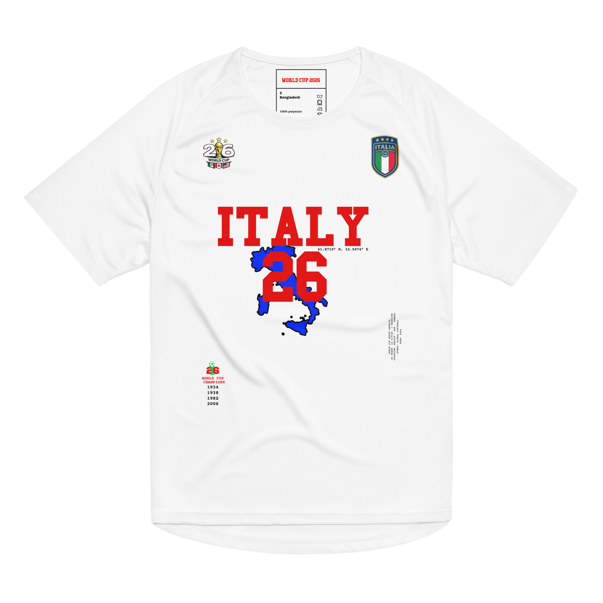 Italy World Cup 2026 Streetwear Soccer Jersey