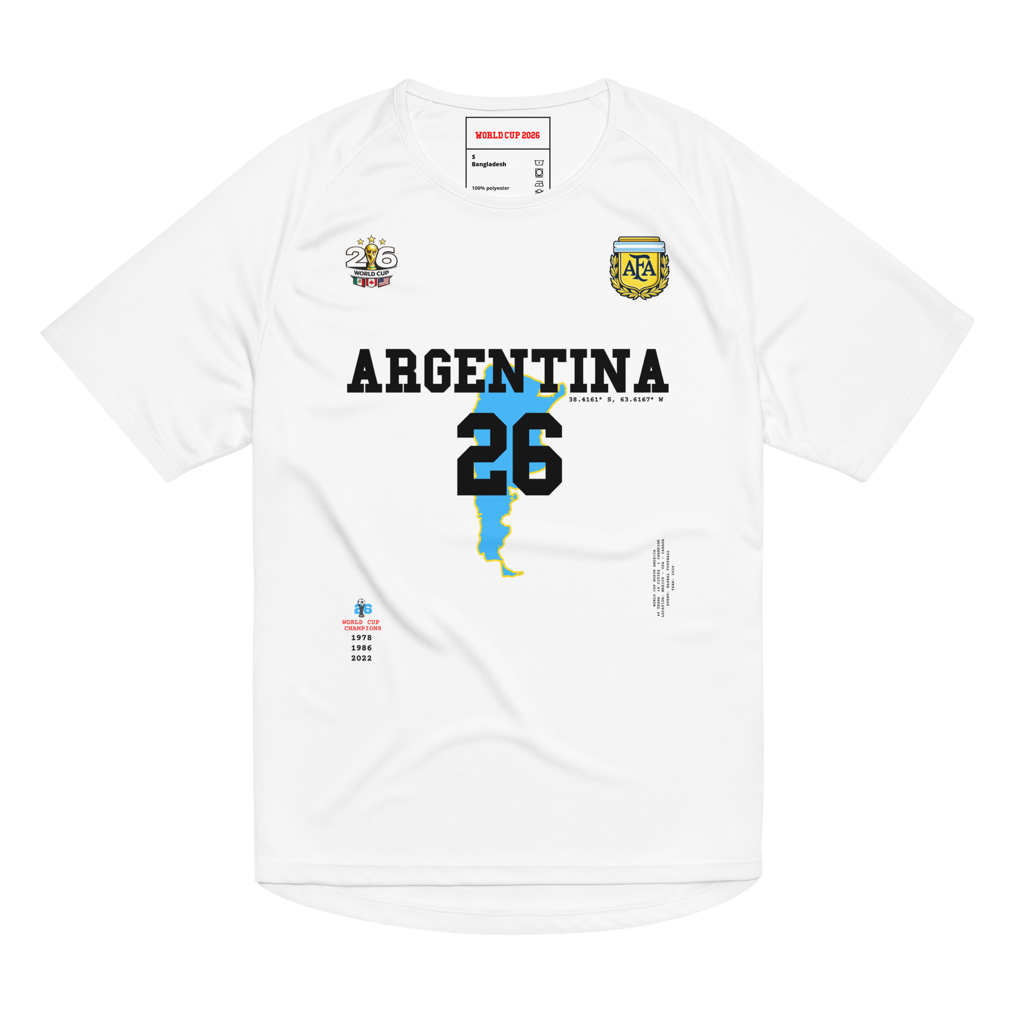 Argentina 2026 World Cup 2026 Streetwear Soccer Jersey