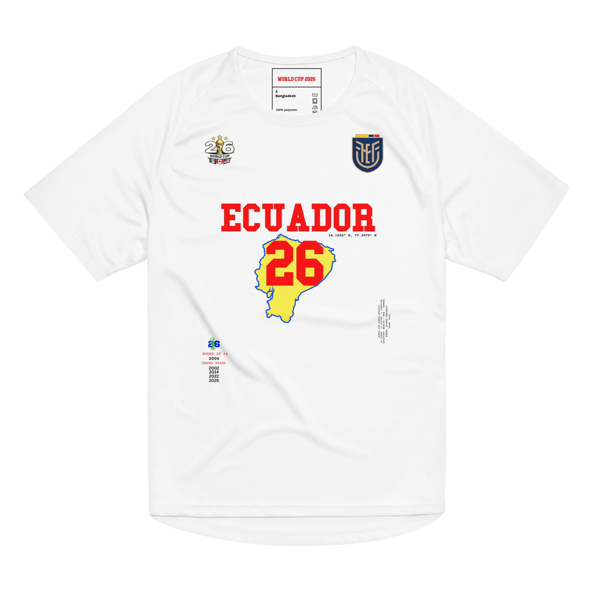 Ecuador World Cup 2026 Streetwear Soccer Jersey