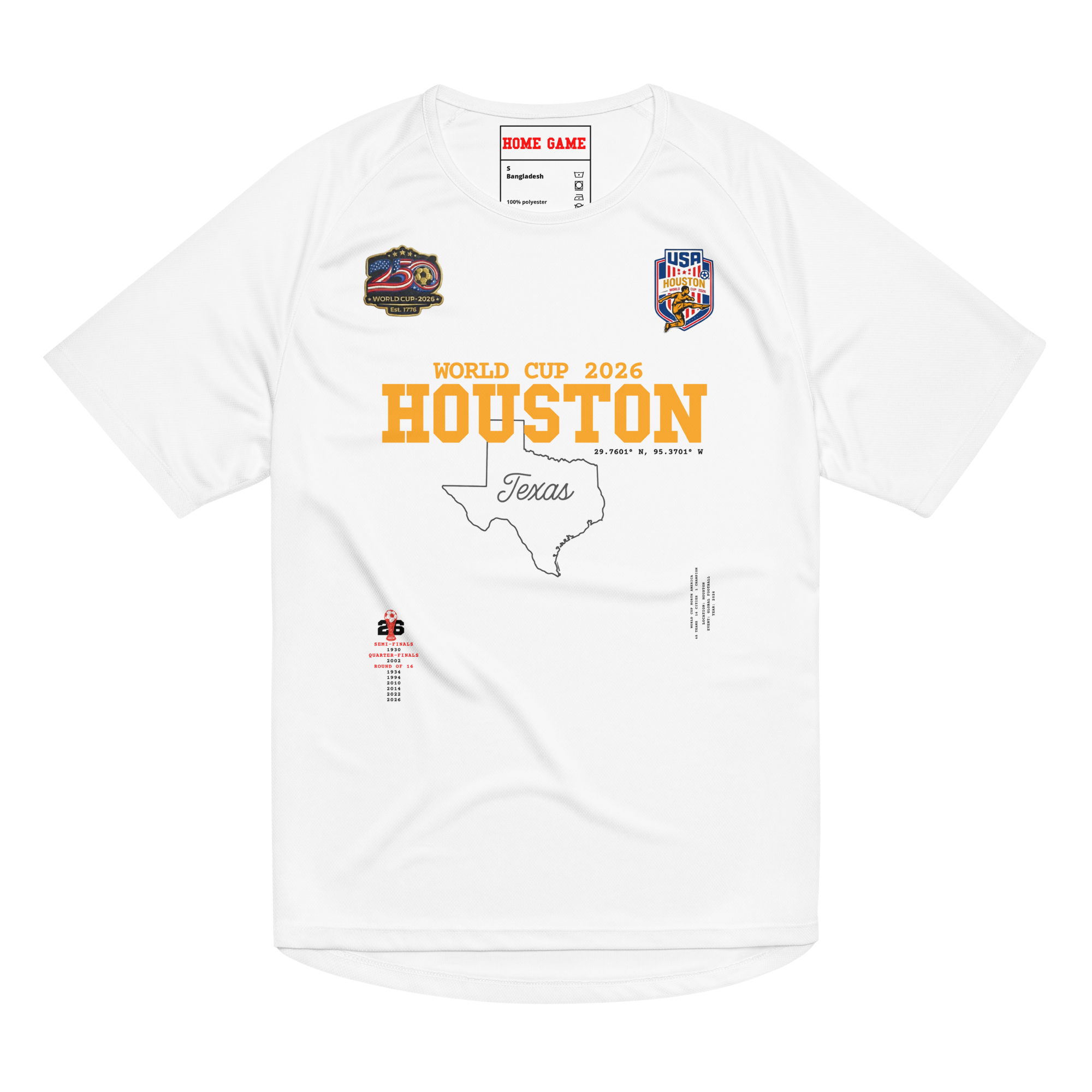 HOUSTON World Cup 2026 Streetwear Soccer Jersey
