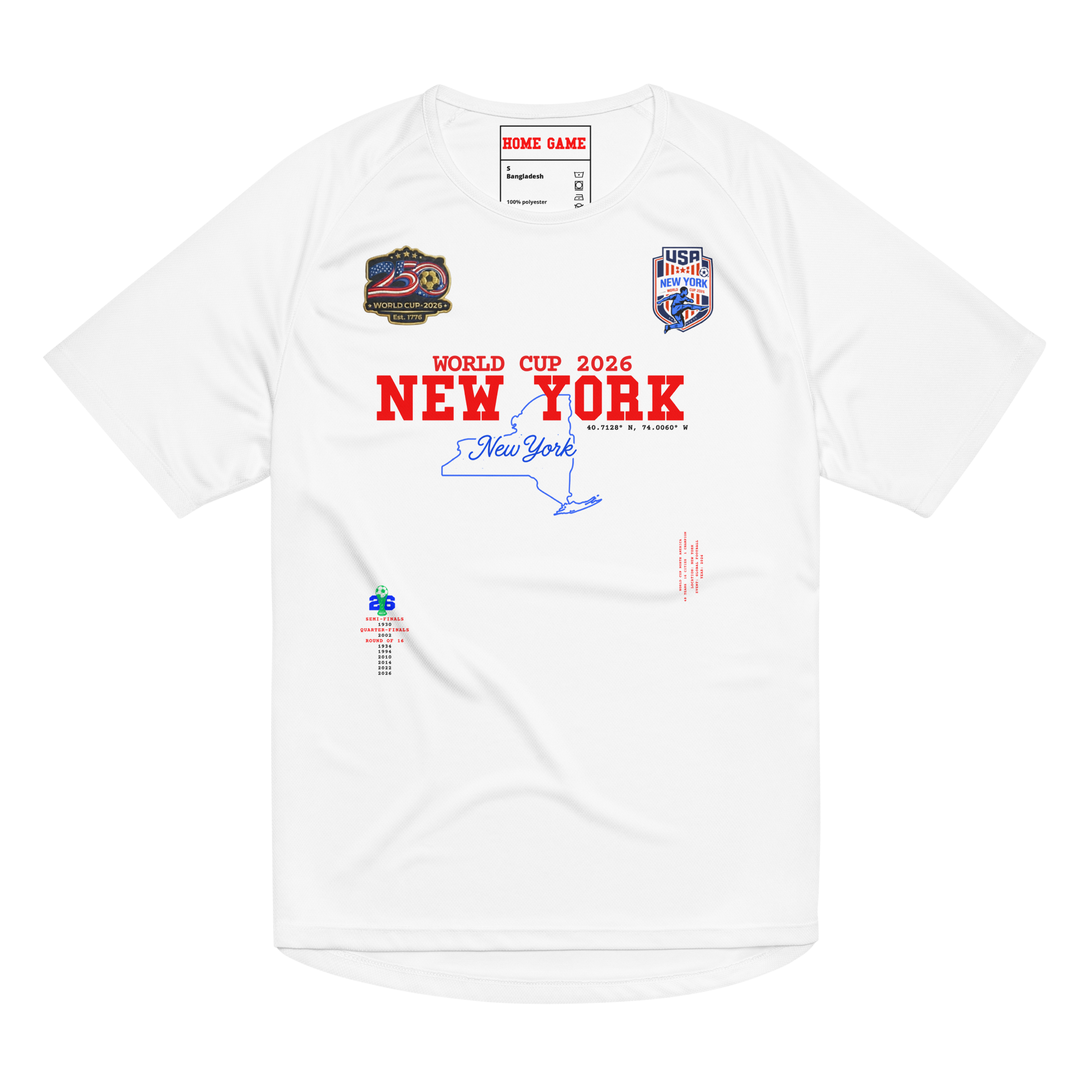 NEW YORK World Cup 2026 Streetwear Soccer Jersey