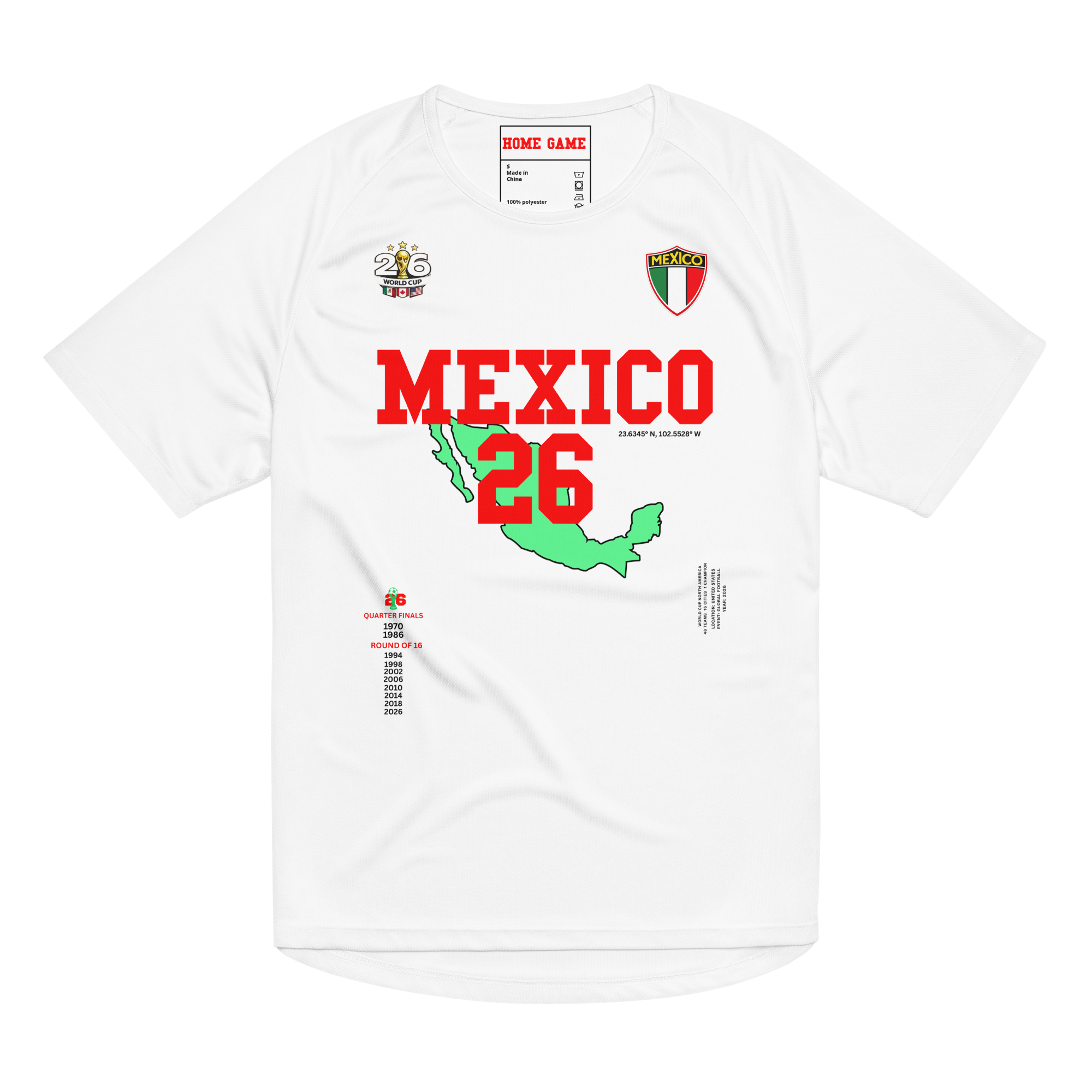 Mexico 2026 World Cup Streetwear Jersey