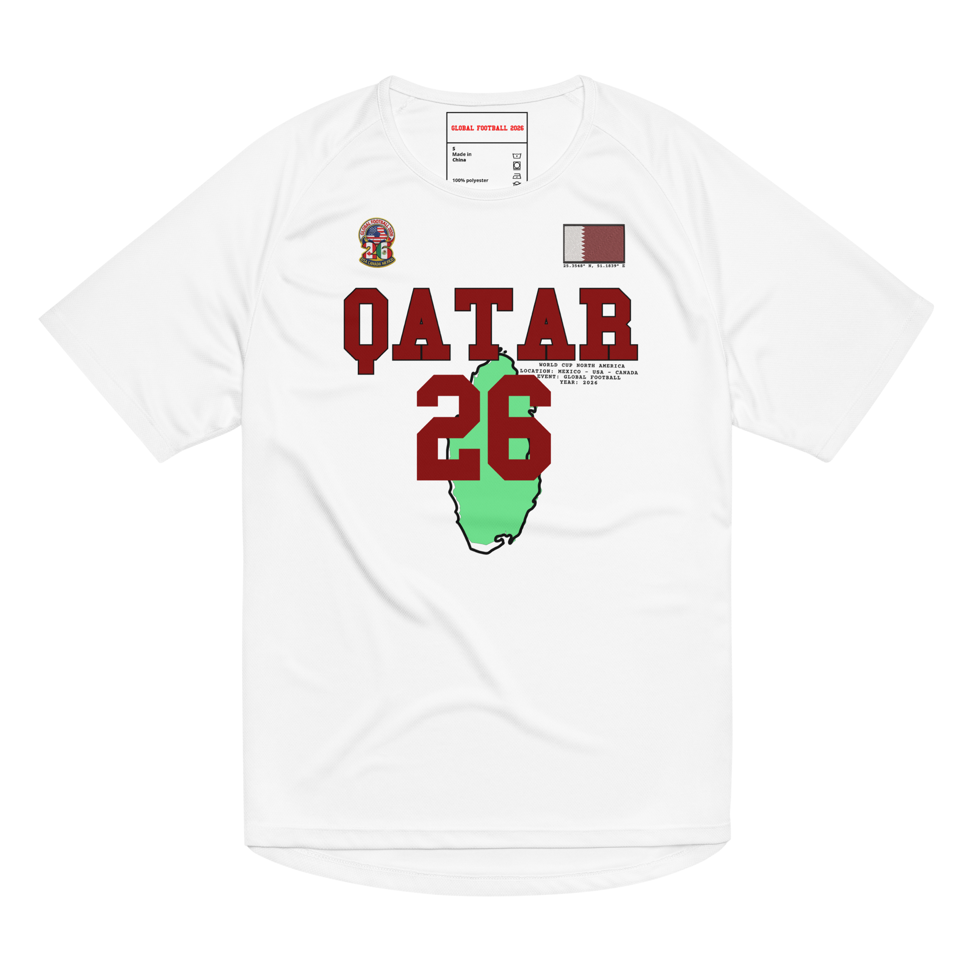 Qatar 2026 World Cup Streetwear Soccer Jersey
