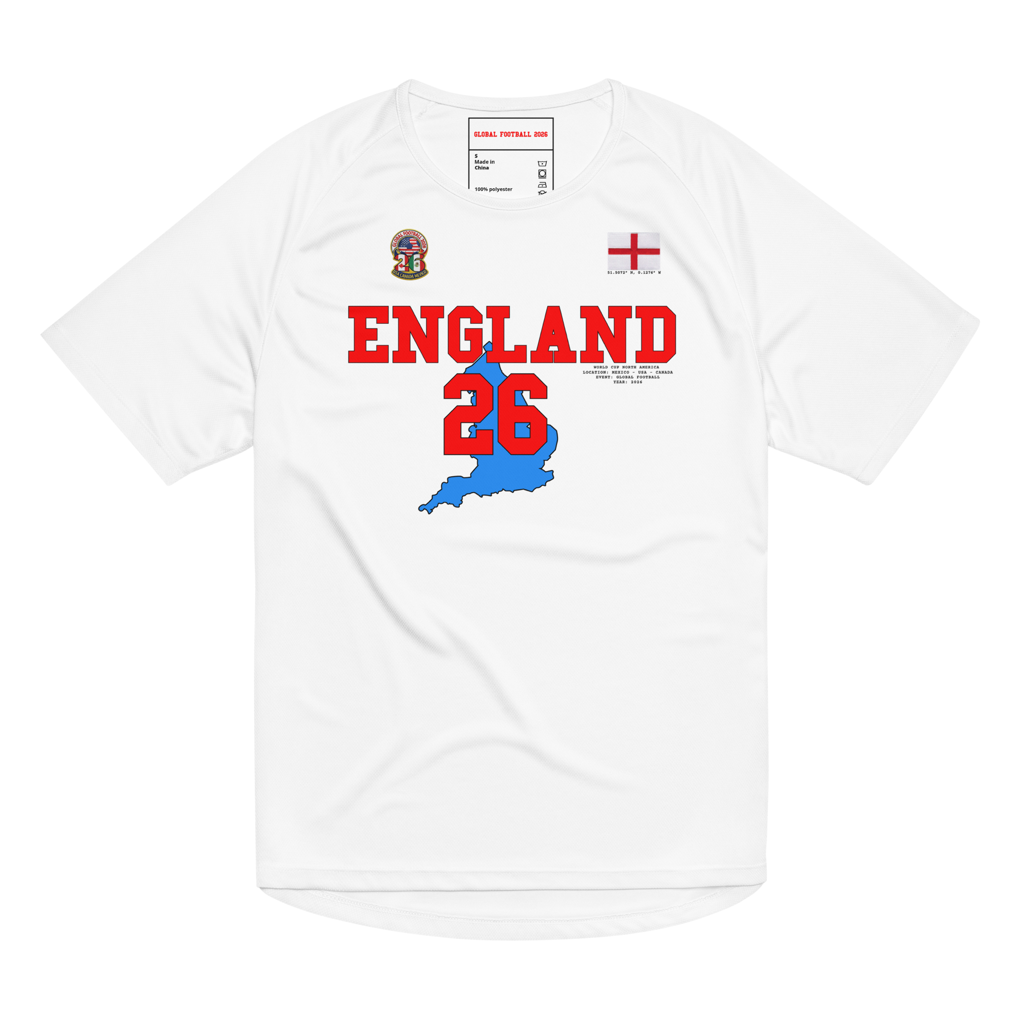 England 2026 World Cup 2026 Streetwear Soccer Jersey