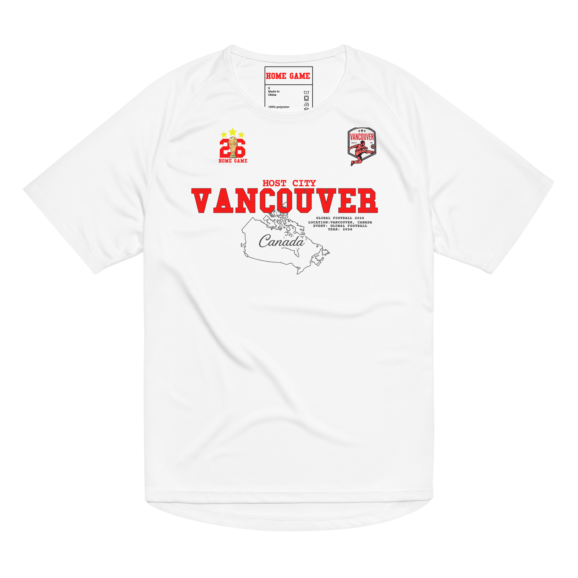 VANCOUVER Host City 2026 Streetwear Soccer Jersey
