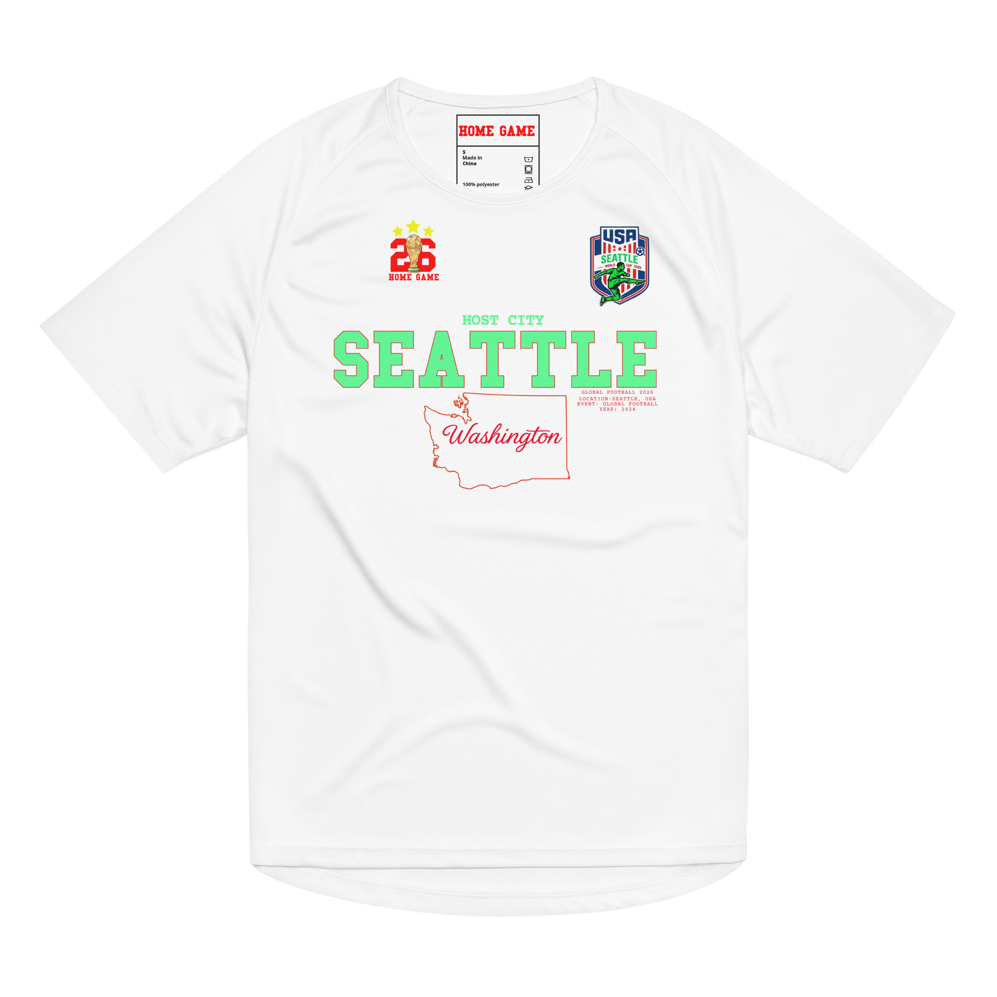 SEATTLE Host City 2026 Streetwear Soccer Jersey