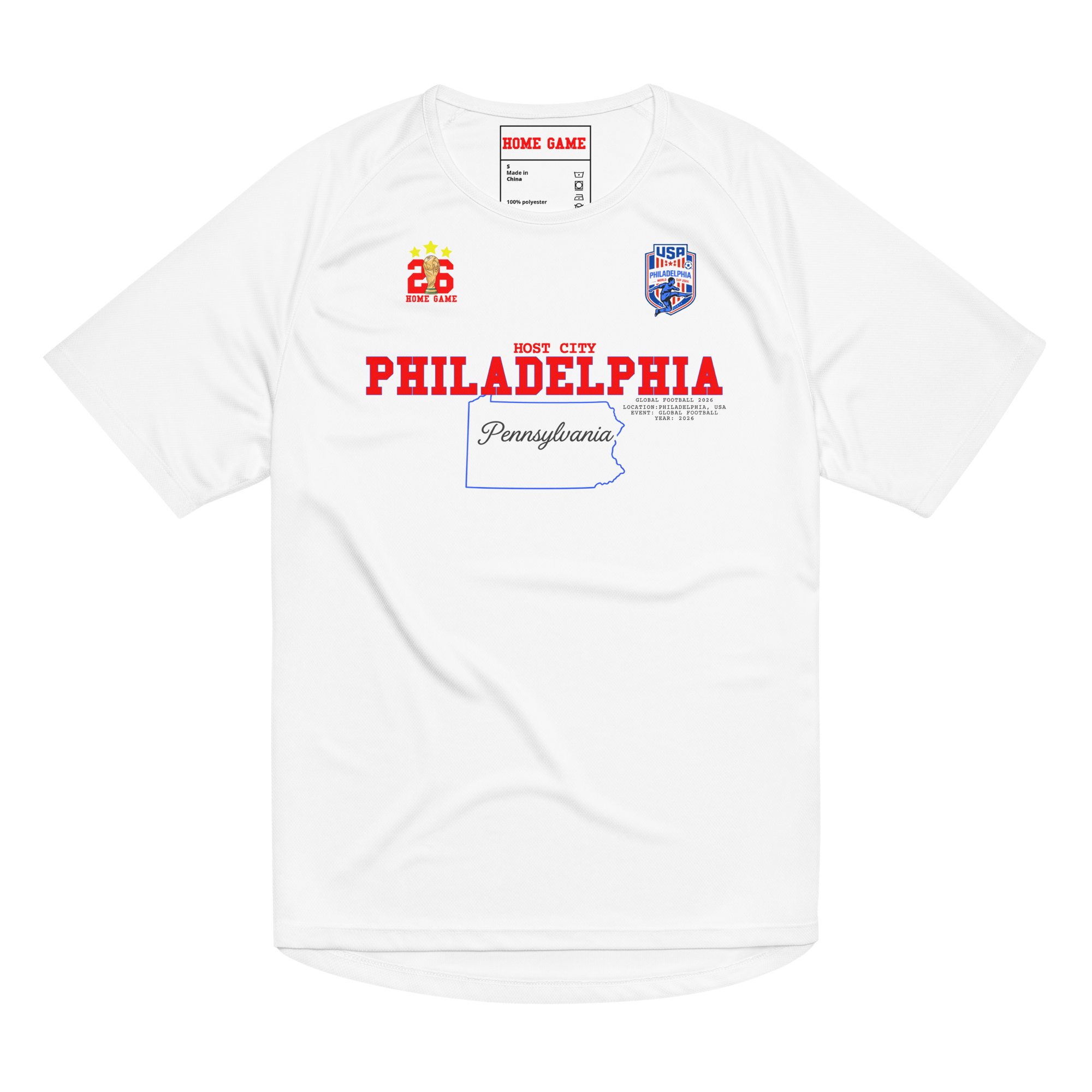Philadelphia Host City 2026 Streetwear Soccer Jersey