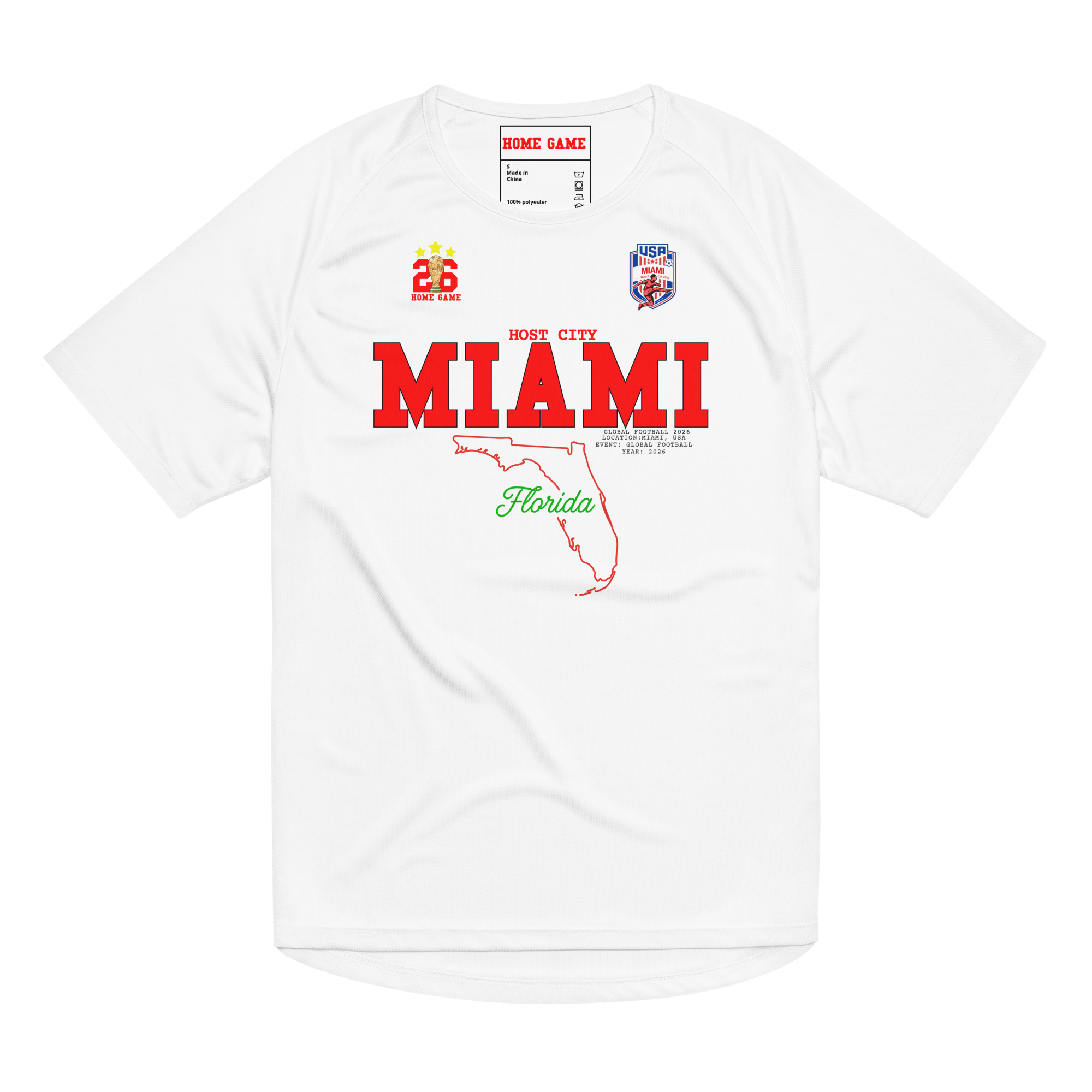 MIAMI Host City 2026 Streetwear Soccer Jersey