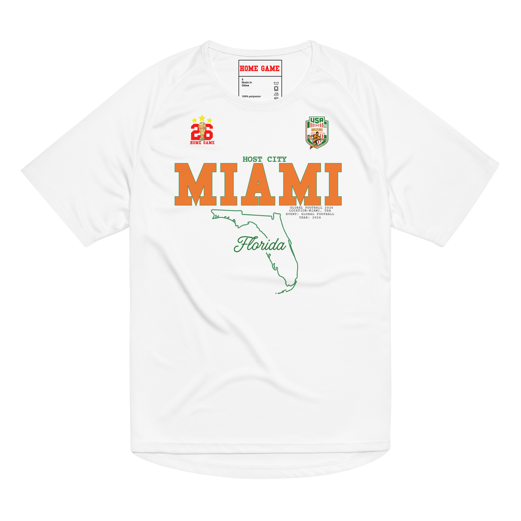 MIAMI Host City 2026 Streetwear Soccer Jersey