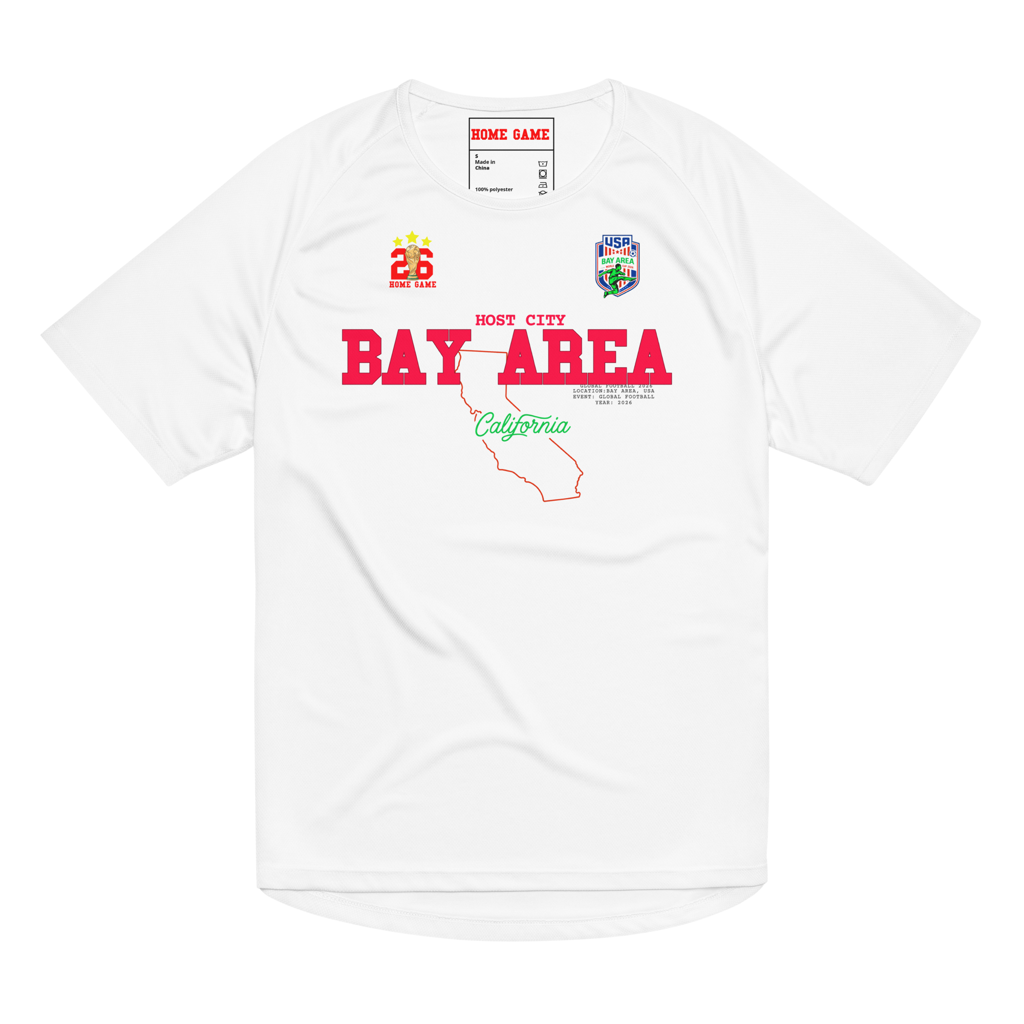 BAY AREA Host City 2026 Streetwear Soccer Jersey