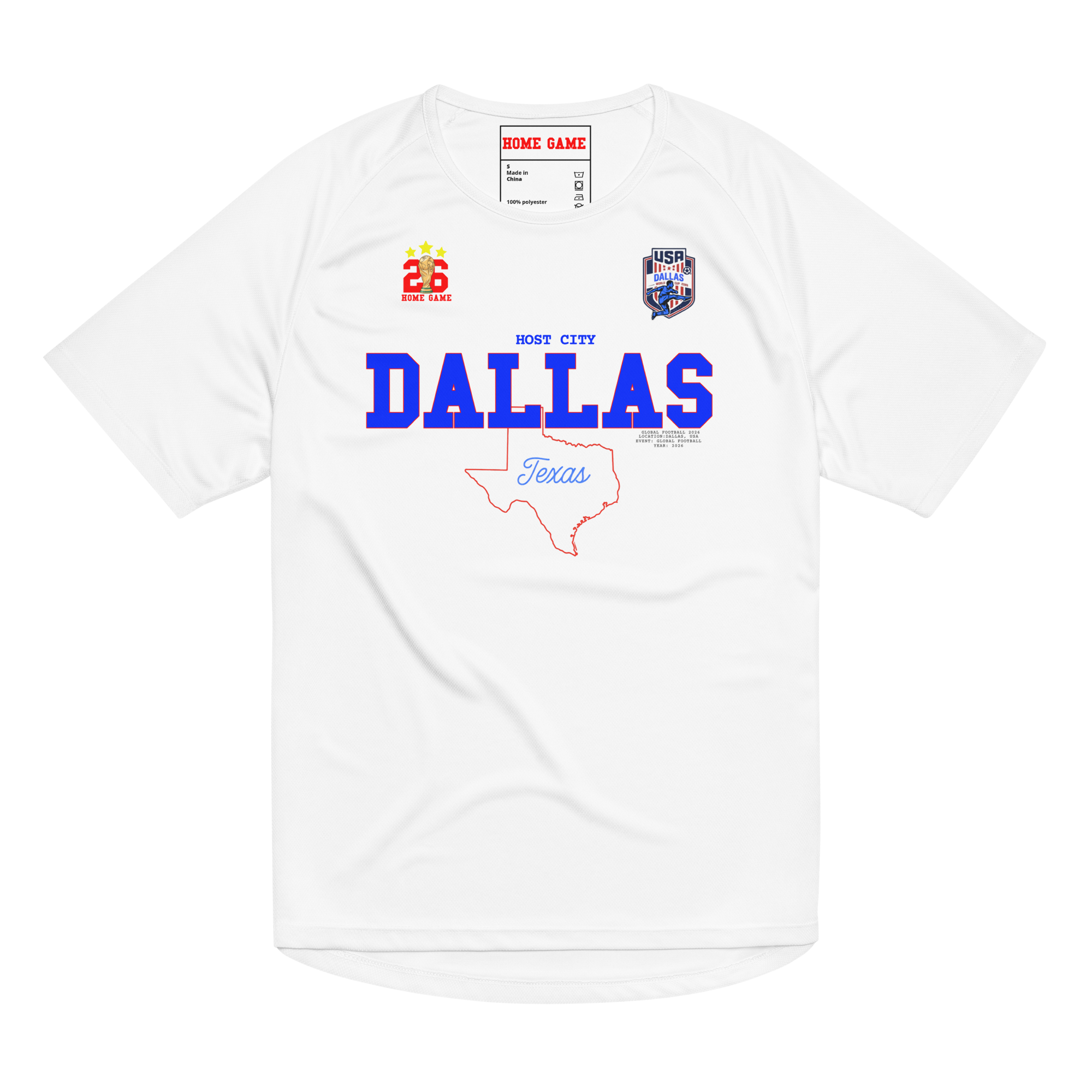 DALLAS World Cup 2026 Streetwear Soccer Jersey