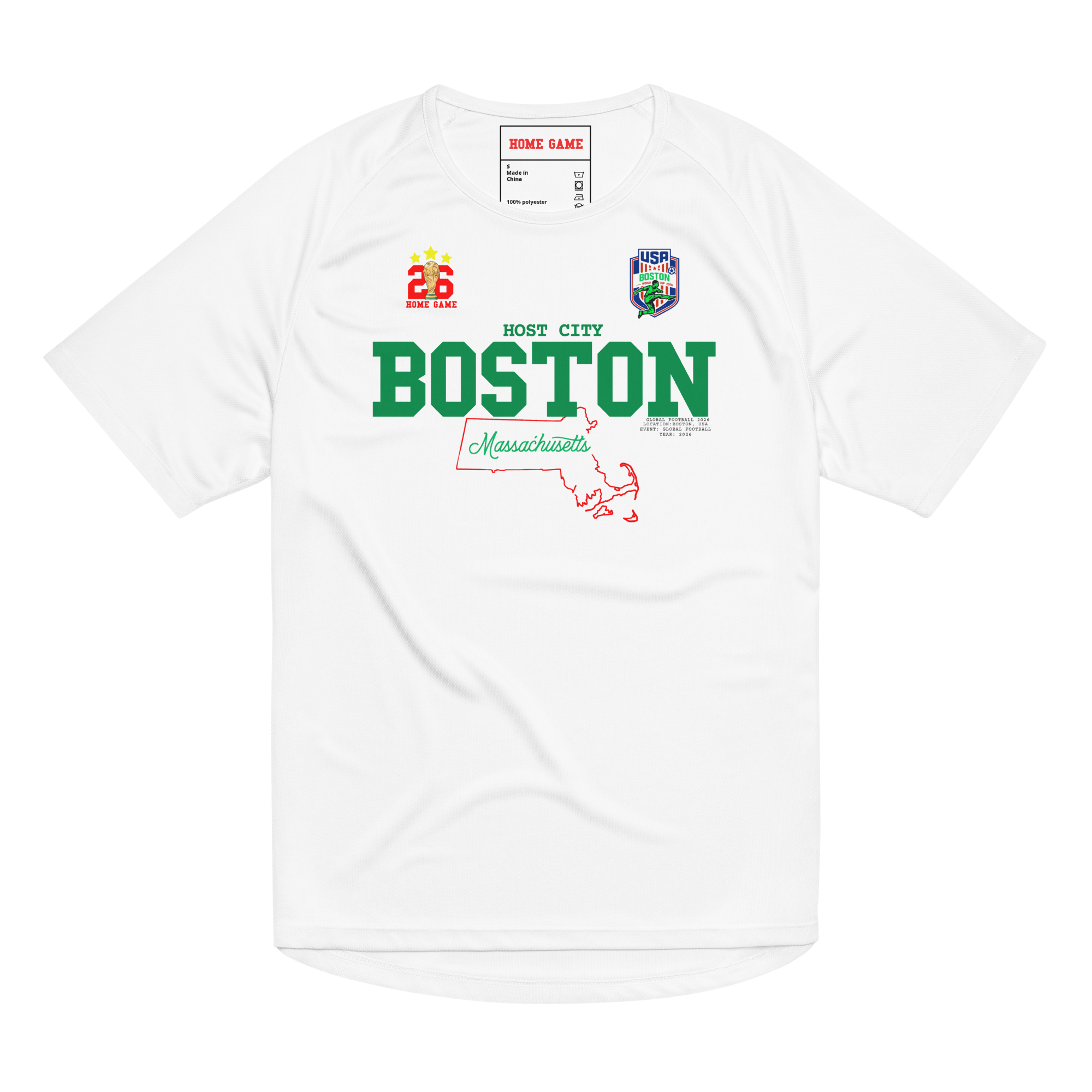 BOSTON World Cup 2026 Streetwear Soccer Jersey