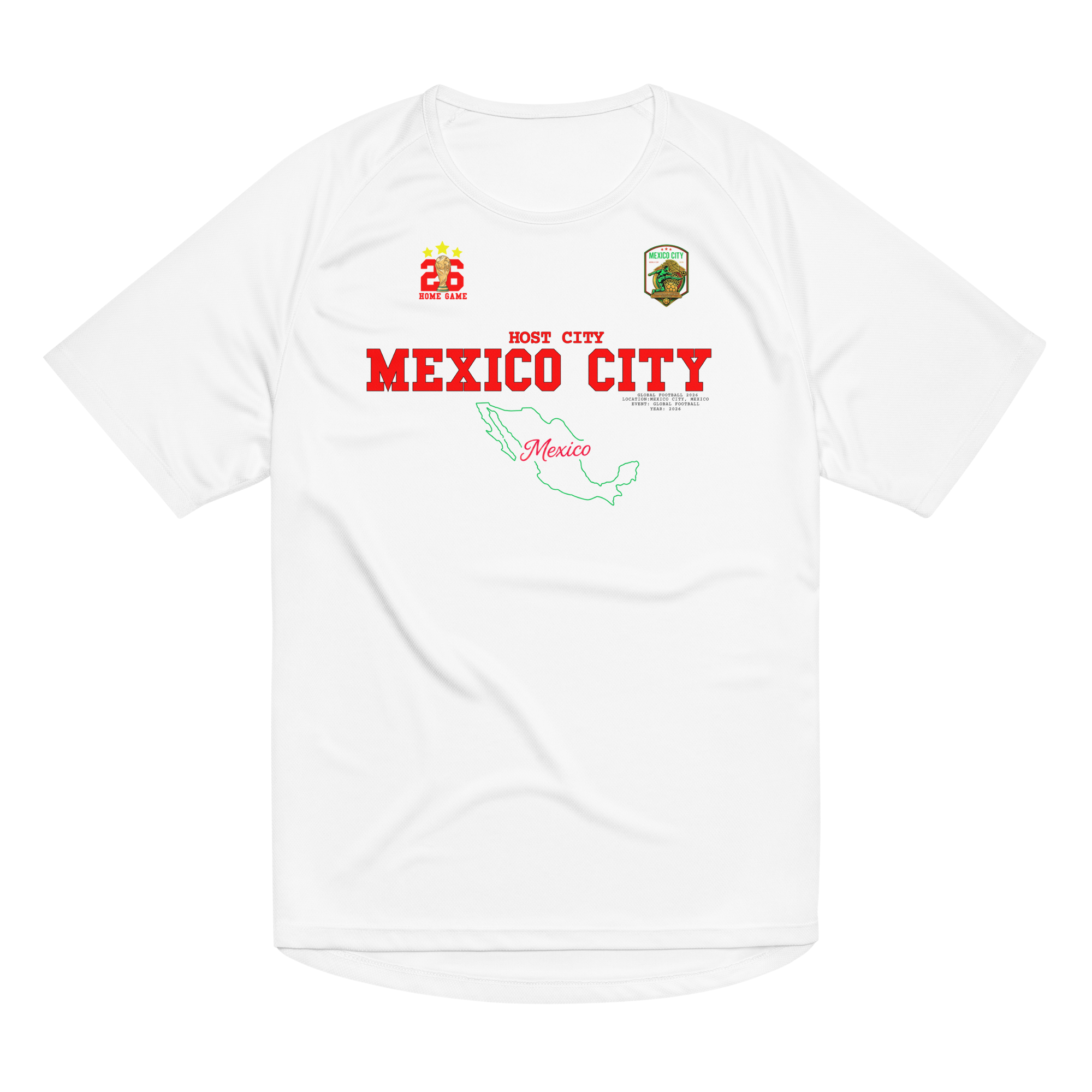 MEXICO CITY Host City 2026 Streetwear Soccer Jersey